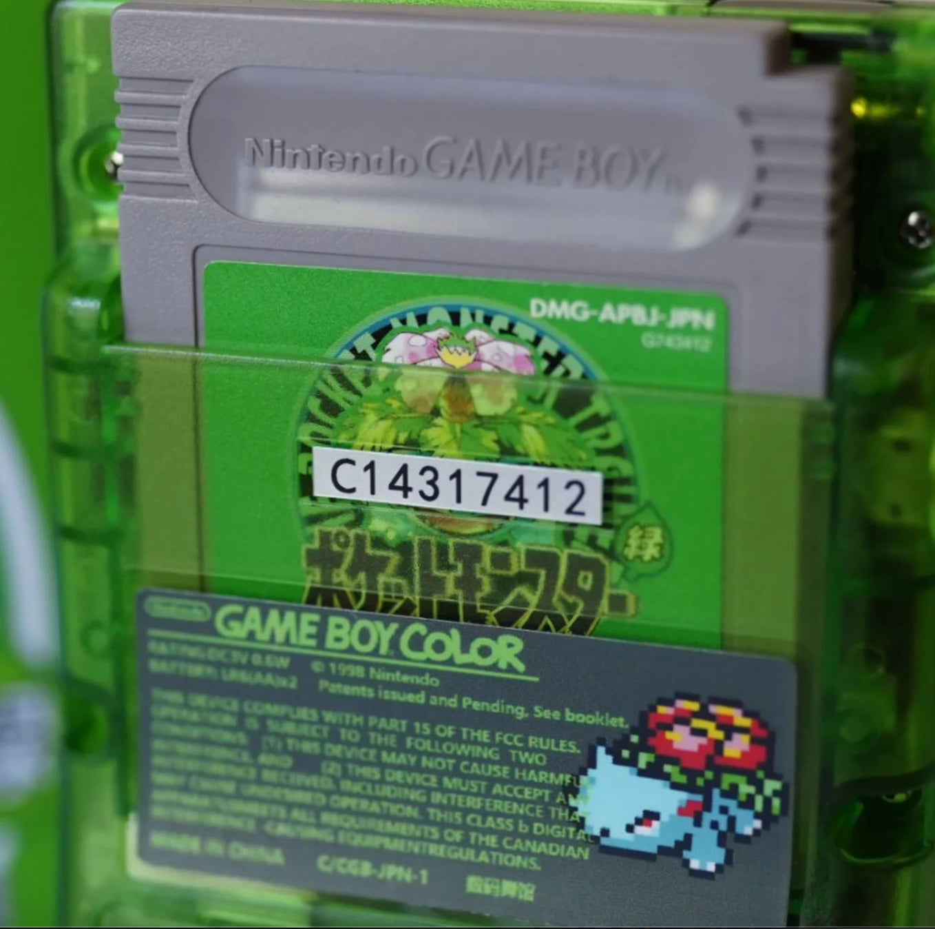 Nintendo Gameboy Color Venasaur Benutzerdefinierte Hülle