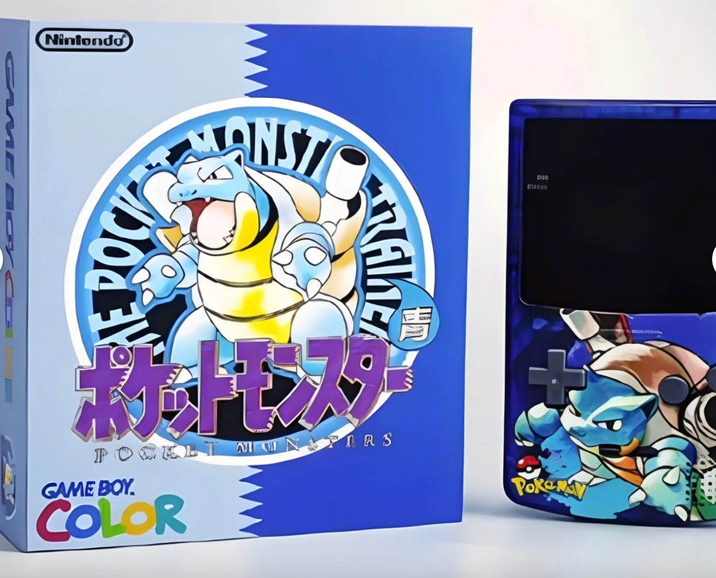 Nintendo Gameboy Color Blastoise, Blastoise Custom Shell