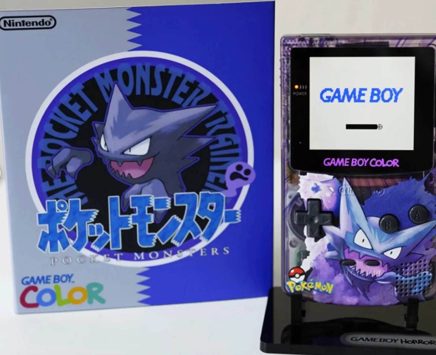 Nintendo Gameboy Color Haunter Gengar Shell personalizado