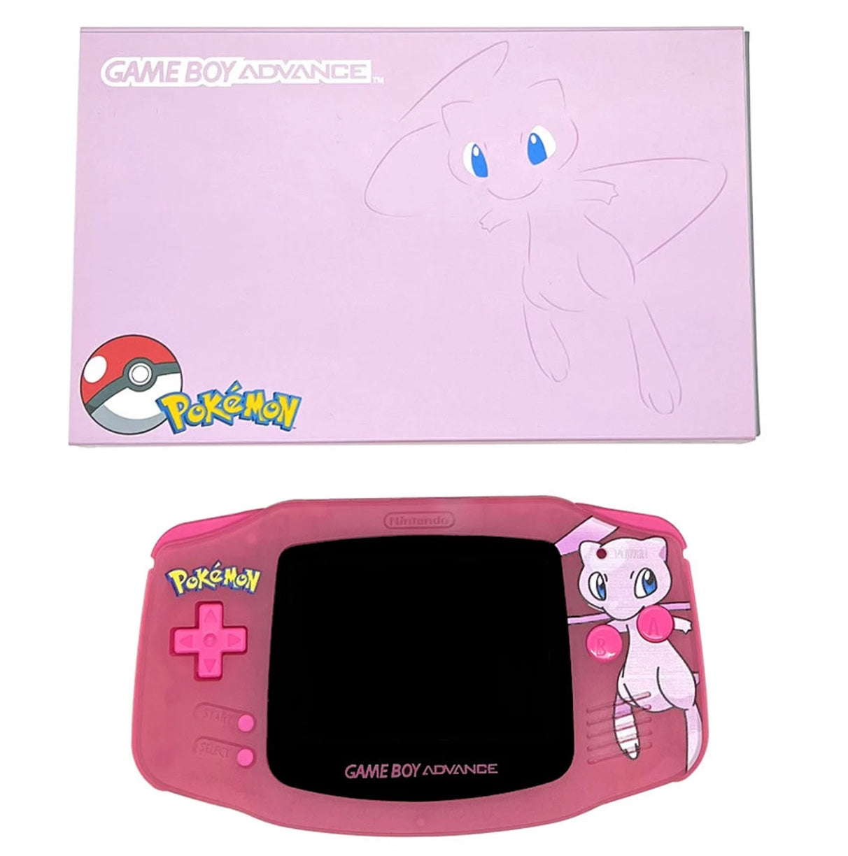 Benutzerdefiniertes Mew-Gehäuse für Game Boy Advance