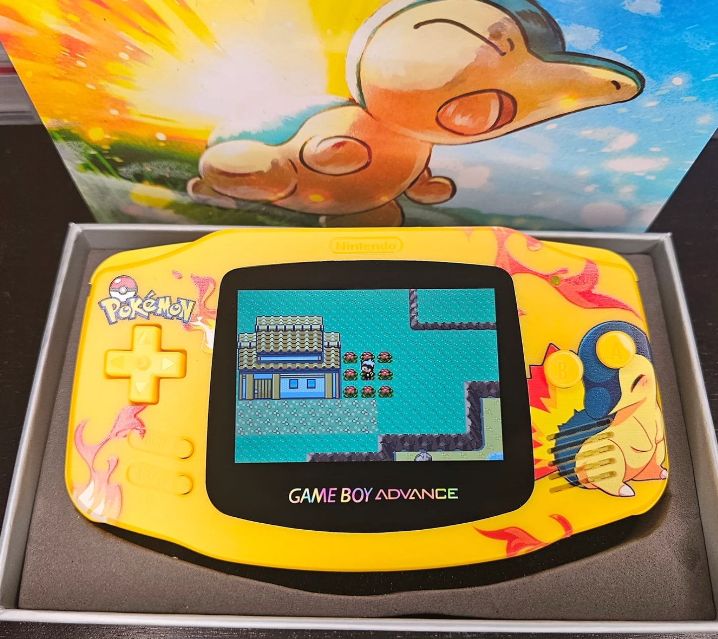 Custom Game Boy Advance Cyndaquil Shell