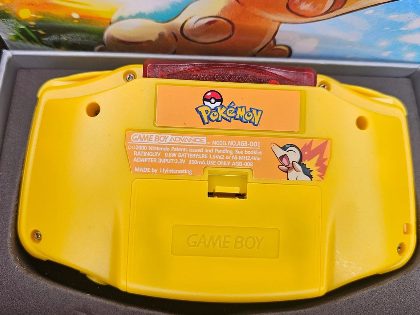 Custom Game Boy Advance Cyndaquil Shell