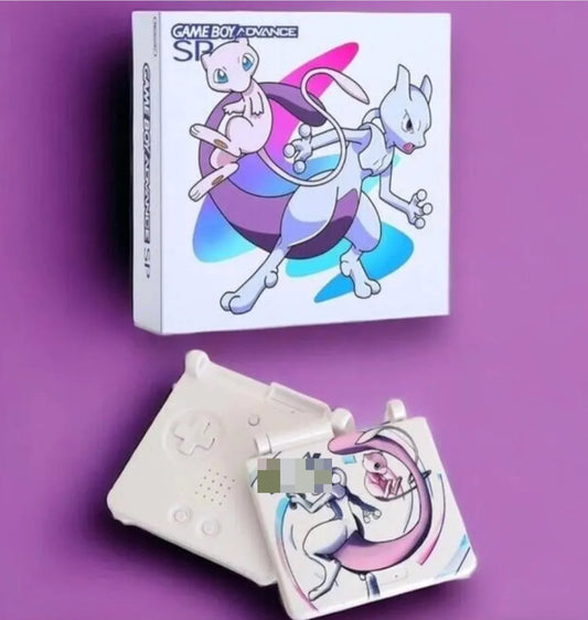 Mew & Mewtwo Game Boy Advance SP Shell