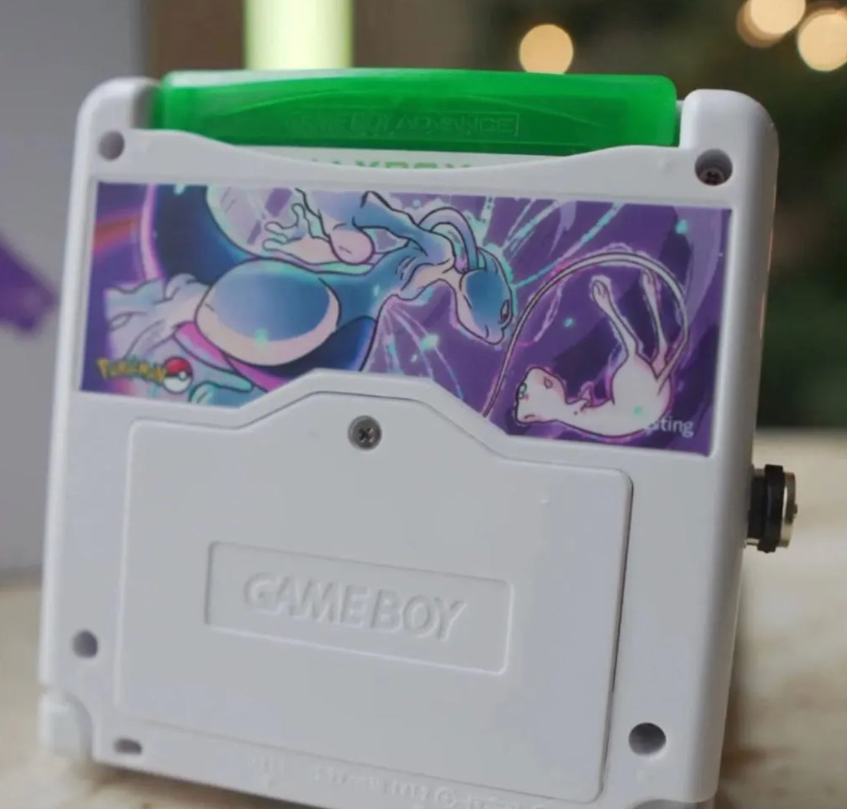 Mew & Mewtwo Game Boy Advance SP Shell