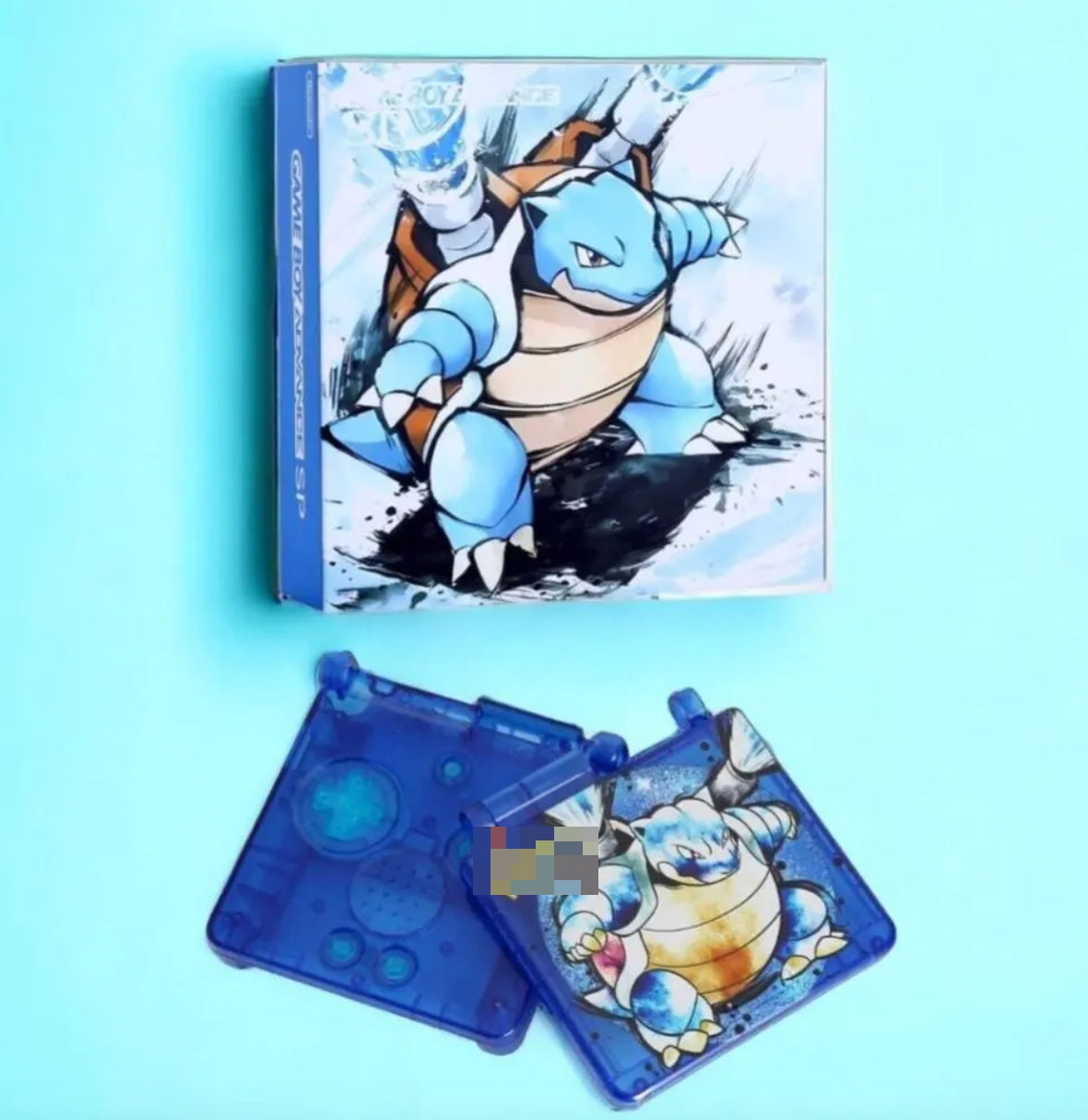 Blastoise Game Boy Advance SP Shell