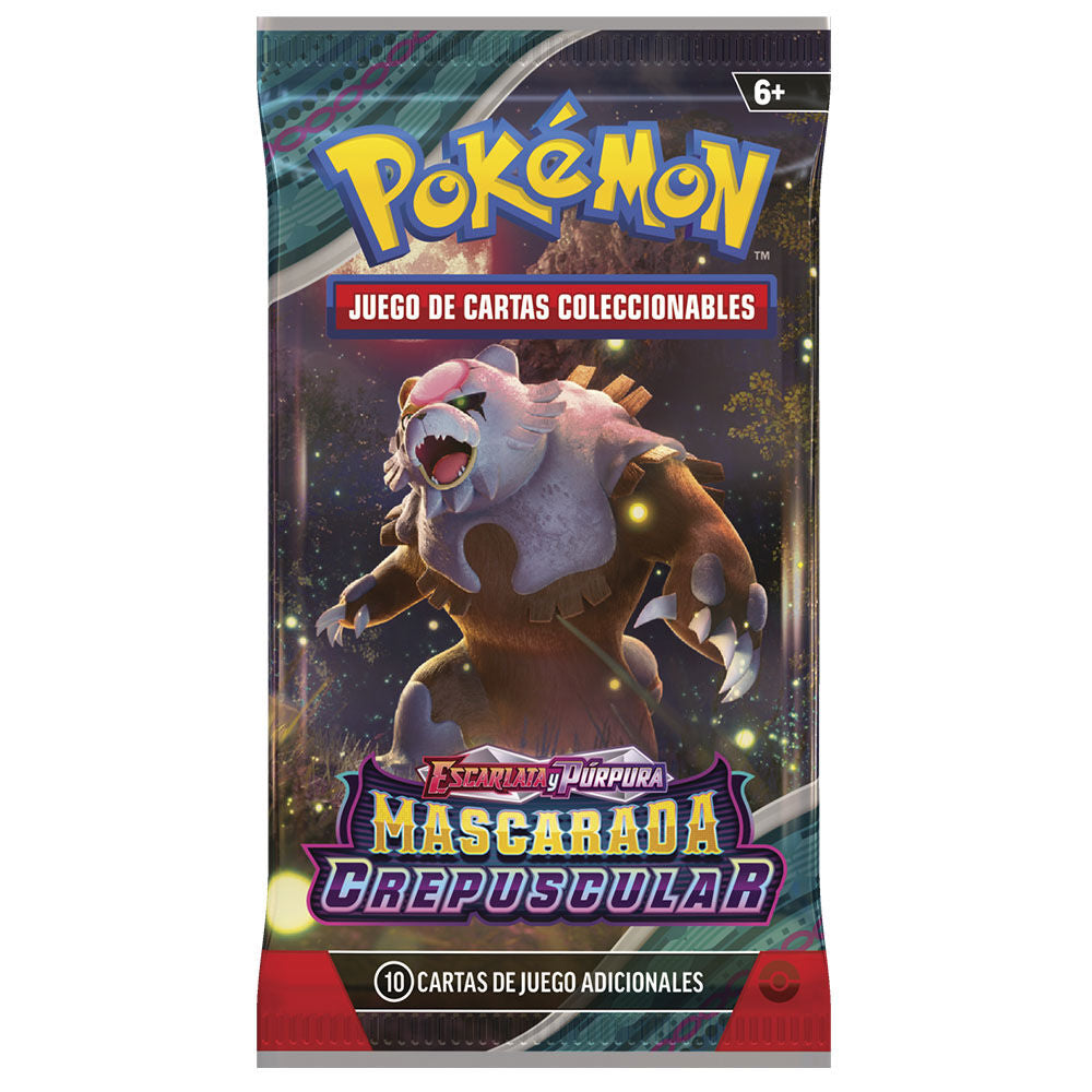 Sobre juego cartas coleccionables Mascarada Crepuscular Escarlata y Purpura Pokemon Español surtido